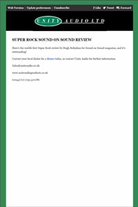 Super Rock Sound on Sound review
